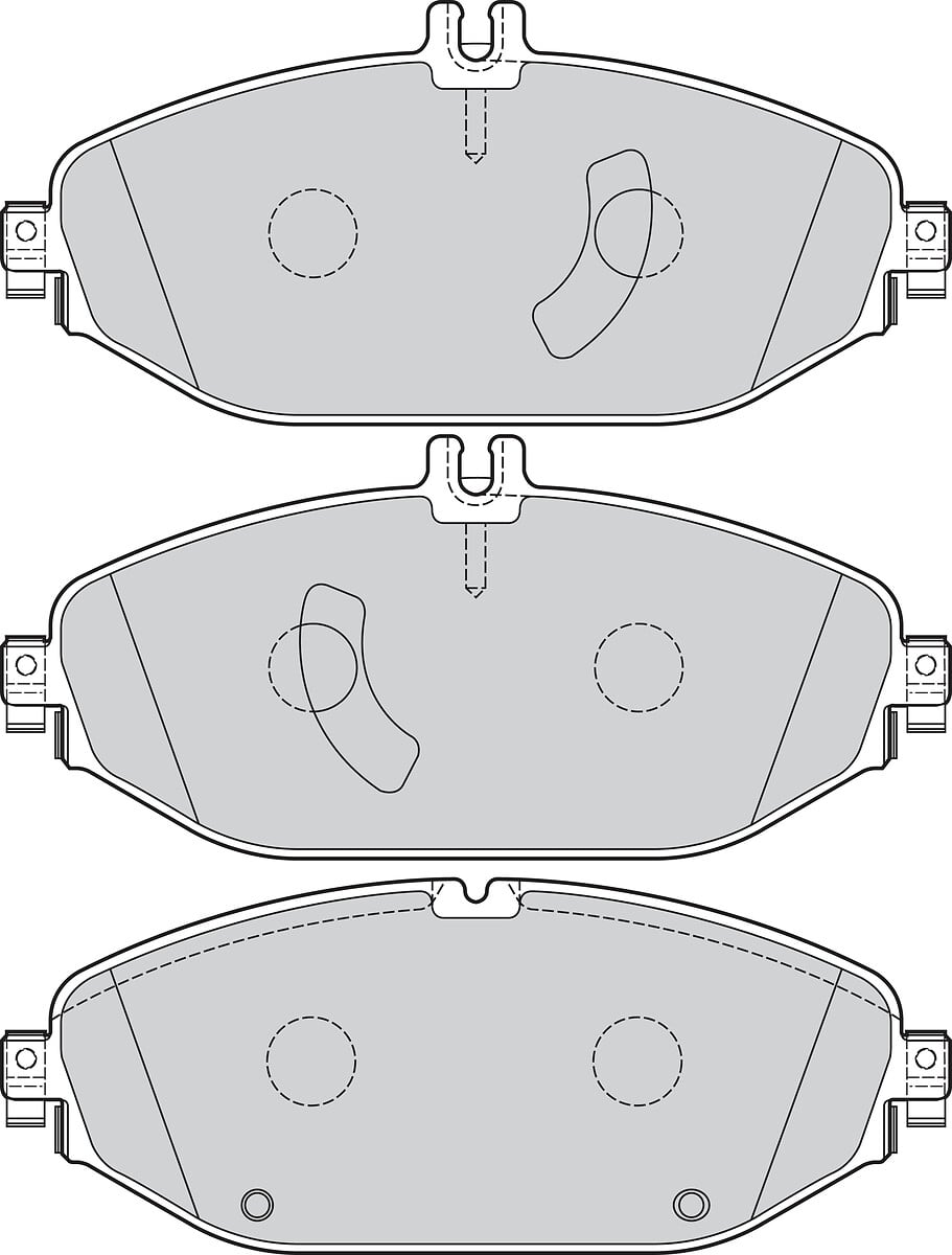 Jeu de 4 plaquettes de frein VALEO ref. 302305